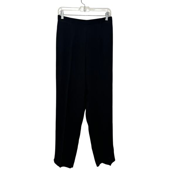 Vintage Talbots Black Wide Leg Pants, Office, Boss, Formal, Work, Made In USA - Picture 1 of 6